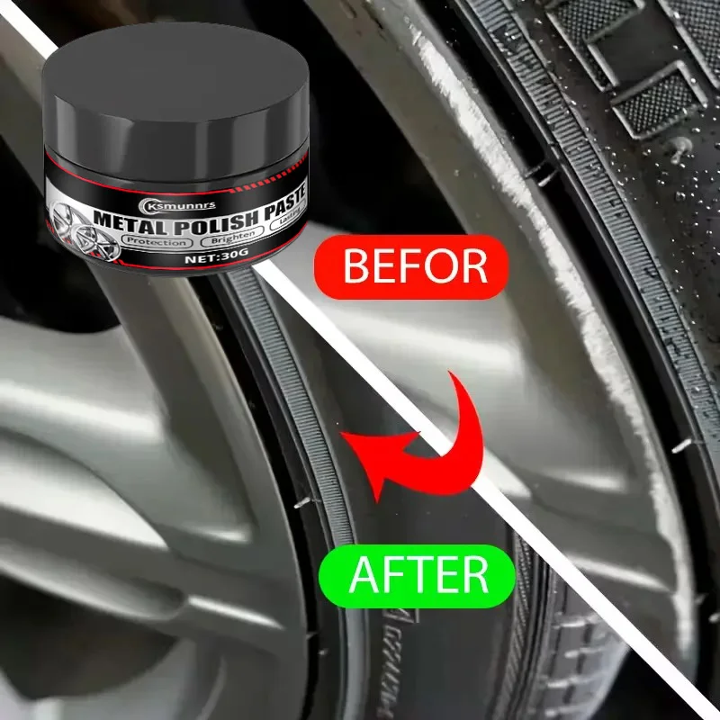 Chrome Restoration Paste for Vehicle Electroplating Decorations Polishing Repairing Aluminum Wheels Bumpers - Auto Care Product