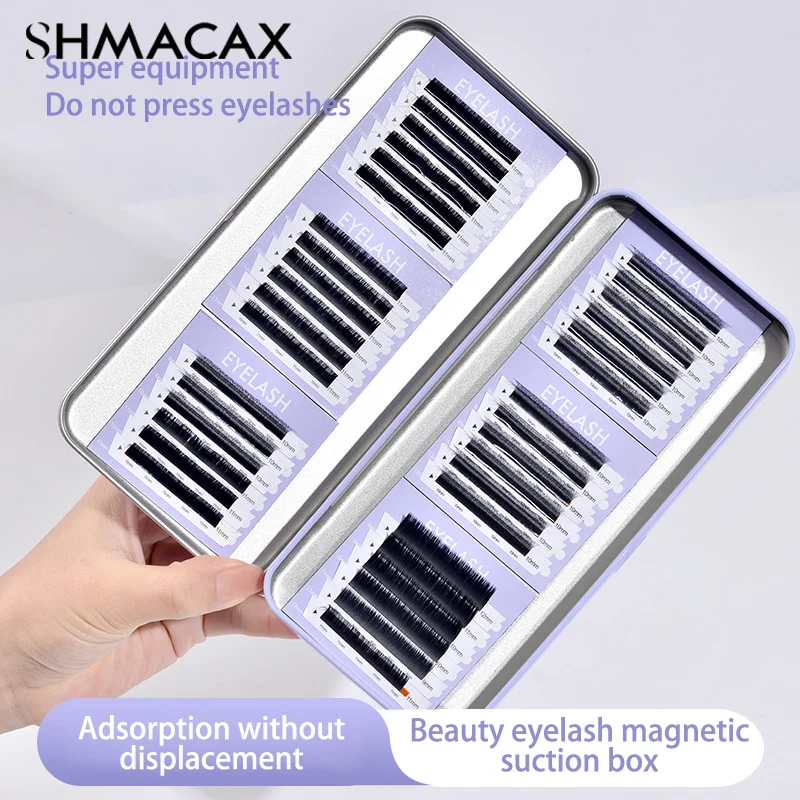 Single Layer Lash Extension Display Box Pallet Storage Box For Individual Suspended Magnetic Sheets Eyelash Protection Box