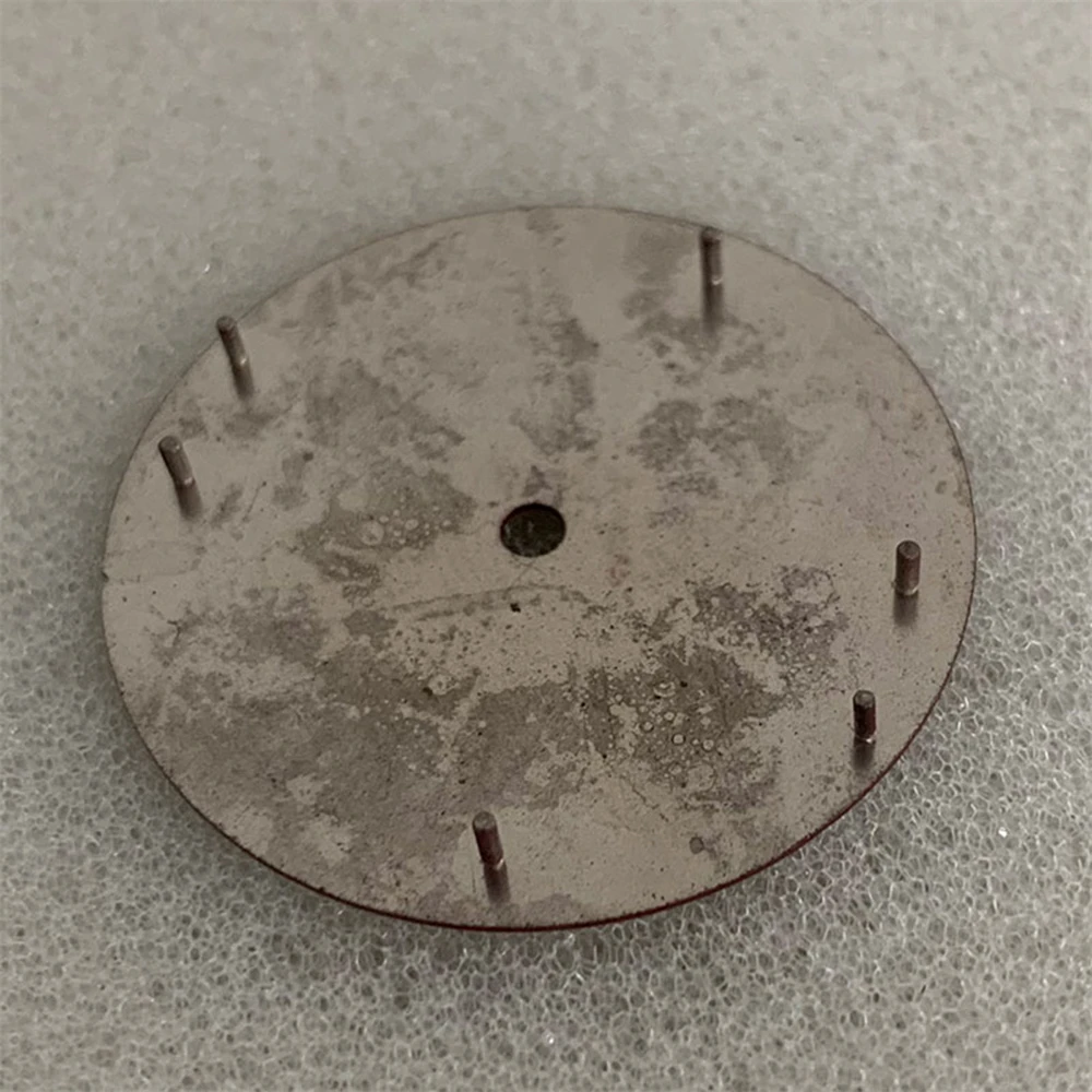 Voor ETA 2836 Wijzerplaat Geen Lichtgevende Oranje Indexen 28.5mm Wijnrode Wijzerplaat Fit voor NH35 8215 Mingzhu 2813 Beweging