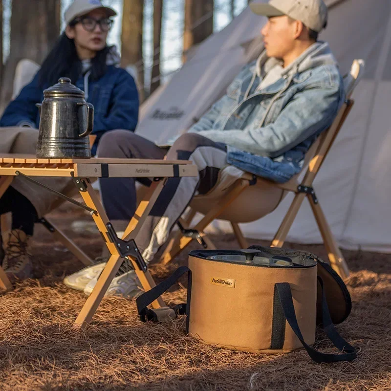 Naturehike-Camping Storage Box, Barrel-Shaped, Travel and Outdoor Equipment, Storage Bag Accessories, Ditty Dinner Bag