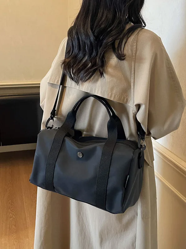 

Повседневная шикарная сумка Boston из ткани Bla Ox, женская легкая ручная дорожная сумка через плечо, универсальная сумка через плечо