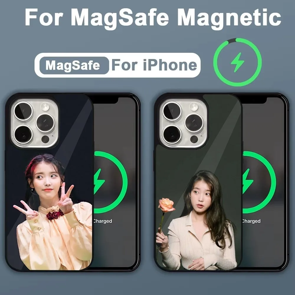 L-Lee Eun-mi Actress Phone Case For iPhone 16,15,14,13,12,11,Plus,Pro,Max,Mini Magsafe Magnetic Wireless Charging