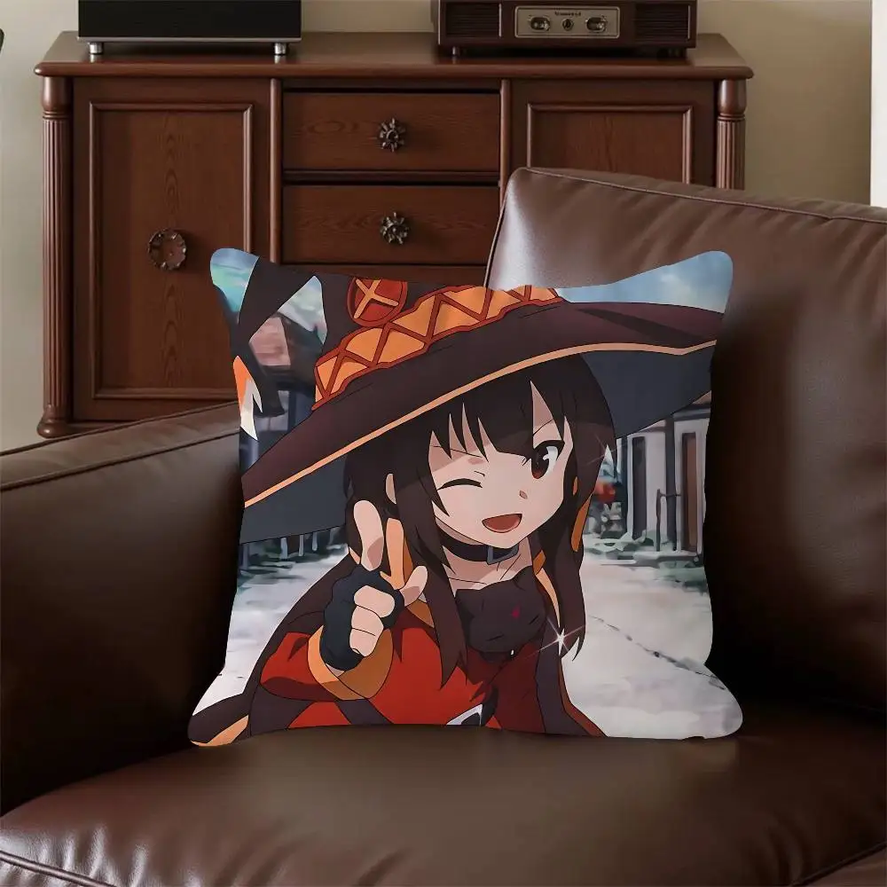 M-Megumin غطاء الوسادة المخدة المفروشات أريكة رمي وسادة ديكور المنزل المخدة
