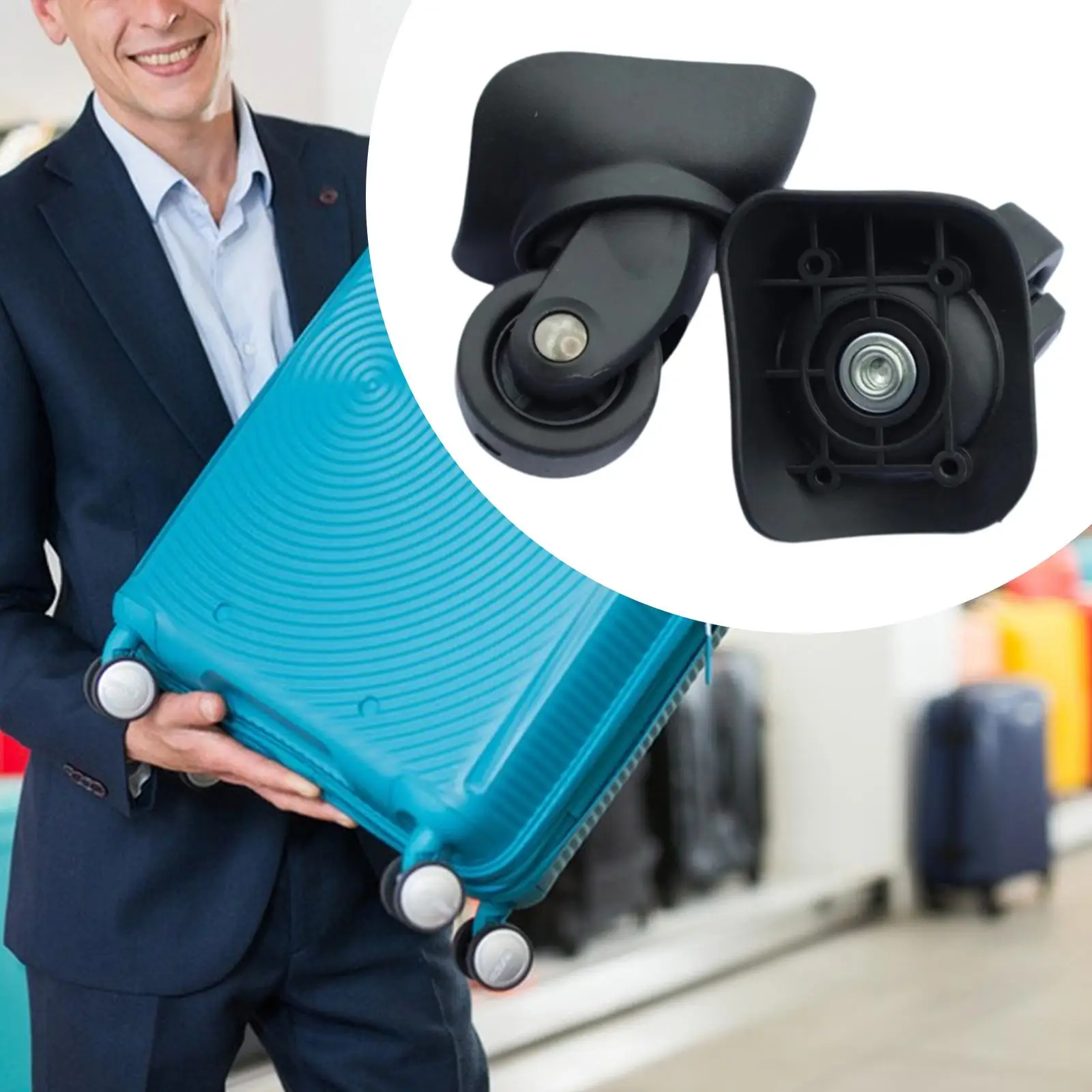 

Replacement Luggage Wheels Resuable Lightweight DIY Silent Suitcase Casters