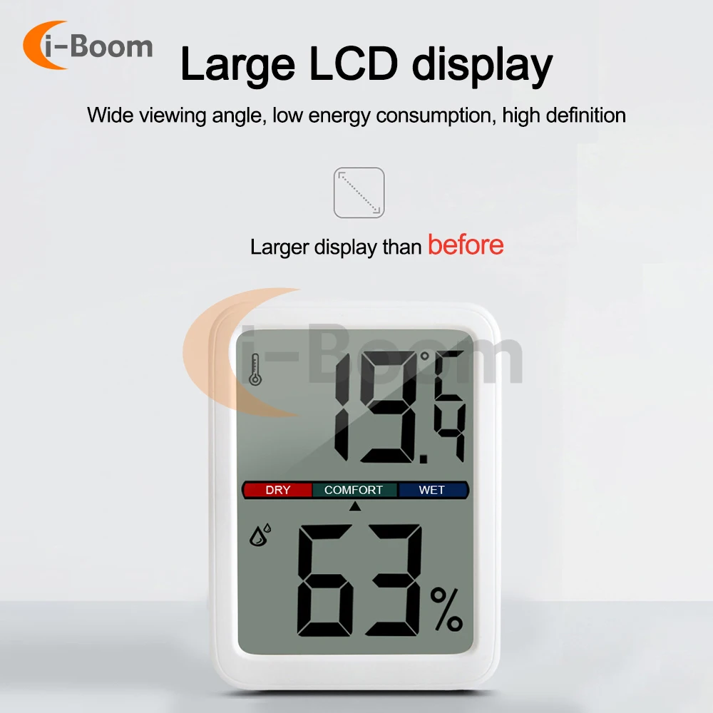 Smart LCD Digit Digital Temperature Hygrometer 0.1 ℃ High-precision Intelligent Temperature And Humidity Measuring Instrument