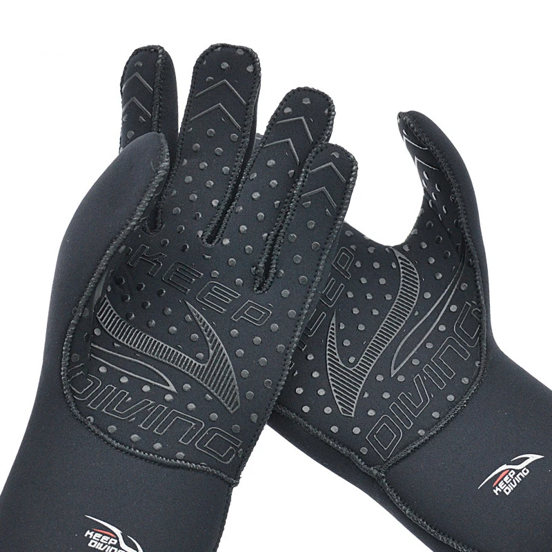 Tauchhandschuhe, Surfen, Neoprenanzug-Handschuhe, 3 mm Neopren, thermisch, rutschfest, flexibel, zum Speerfischen, Schwimmen, Rafting, Kajakfahren, Paddeln – Detail 5