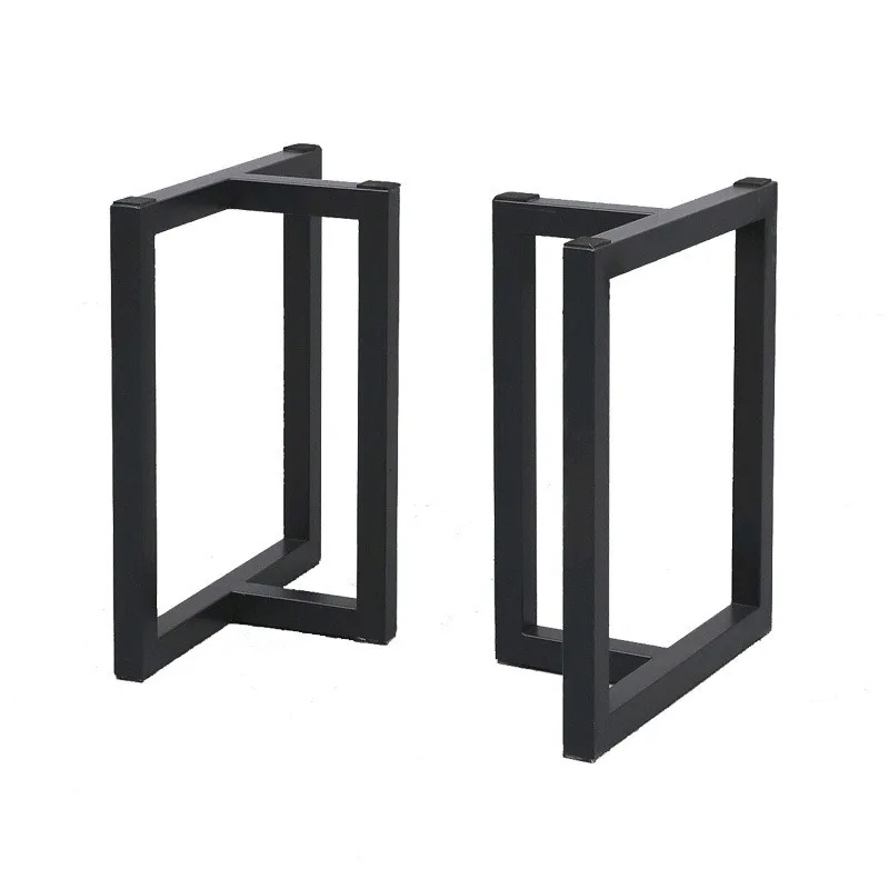 Wrought iron table legs T-bracket Large board feet Coffee frame Rock slab Dining table Corner legs