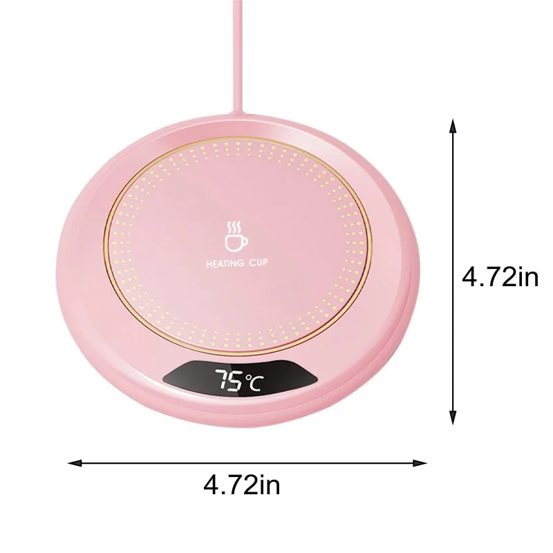 USB加熱コースター 3段階速度調整 サーモスタット式 55度一定温度ウォーマー コーヒーマグ ミルクティー 水カップ用