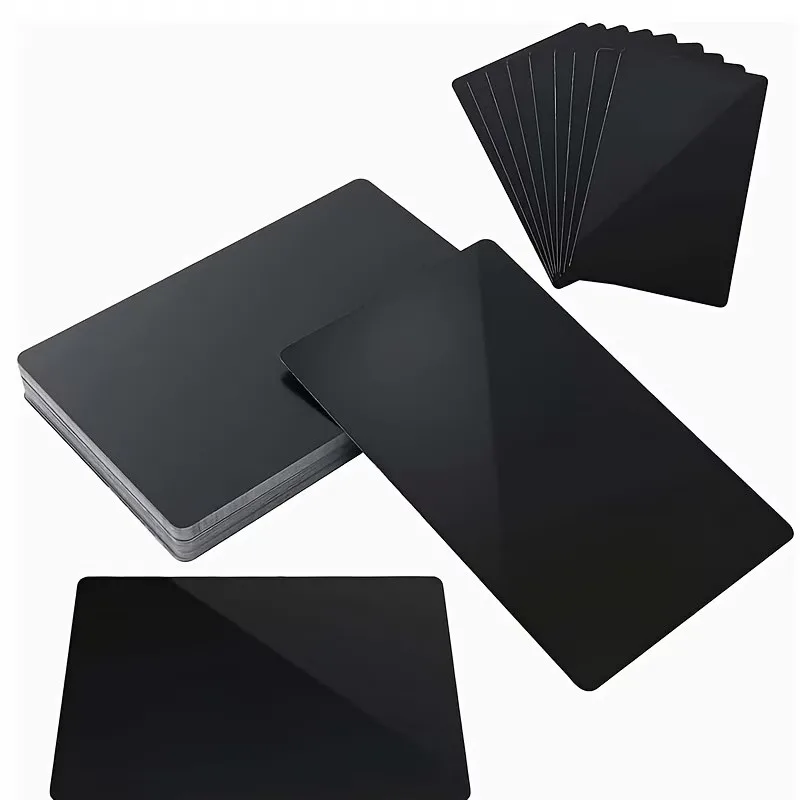 6pcs Black Business Aluminum Nameplate Custom Enterprise Logo Plate Hard Alloy Material for Office Festival Gift Marking