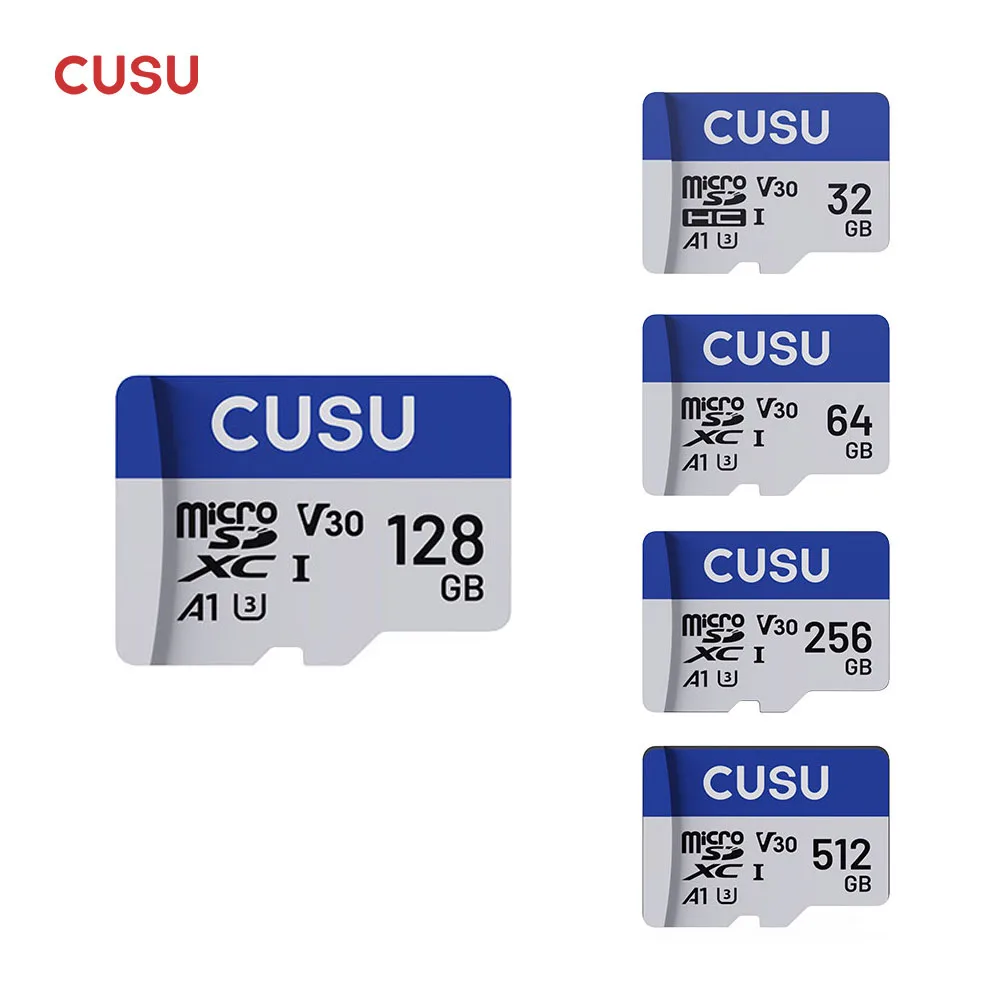 

CUSU Карта памяти 128 ГБ 64 ГБ SD-карта C10 A1 TF miniSD для телефона-планшета