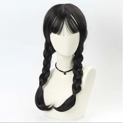 Anime Cosplay Wig Women Long Hair Wig High Temperature Resistant Synthet Braid Halloween Carnival Wigs Prop Accessory