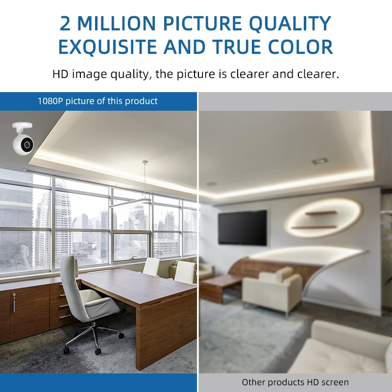 HD Wifi Camera Mini Indoor Monitor Wireless Infrared Night Vision Tracking Two-way Audio Security Surveillance Cam Home Smart