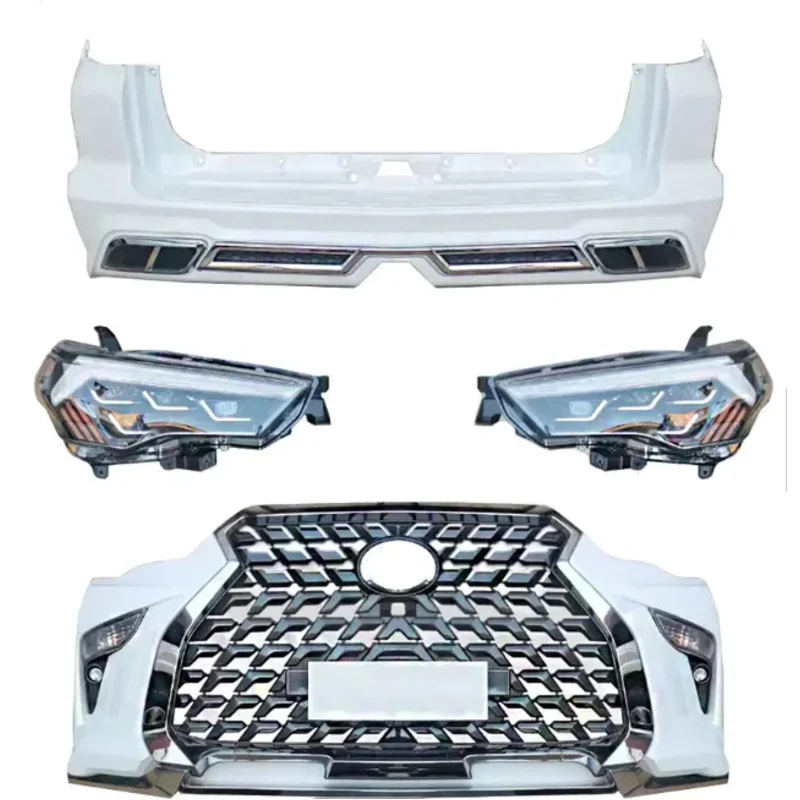 

New Design Style Car Bumper for 4 Runner 4X4 Include Front Rear Bumper With Grille and Headlights Plug and Play