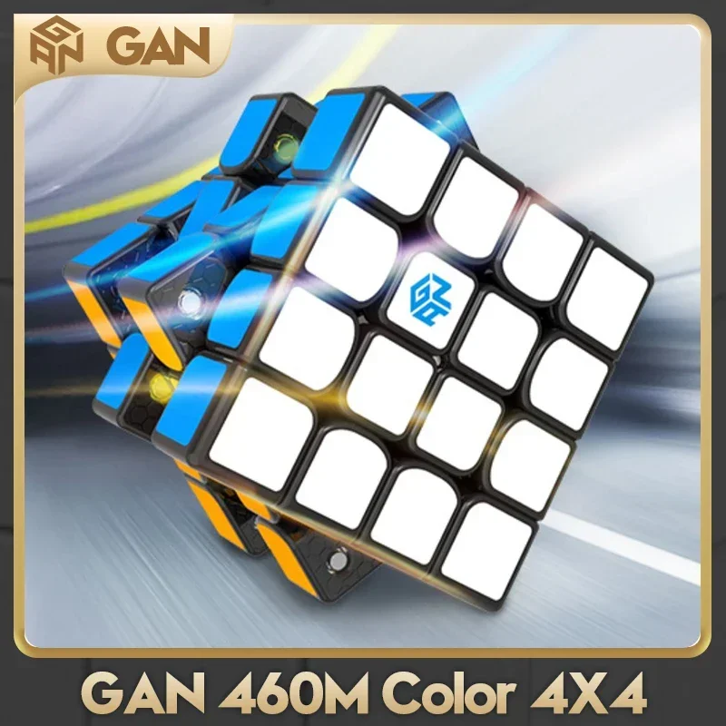 [CubeFun]GAN460M Magnetic 4x4x4 Magic Cube GAN460 M 4x4 Speed Cube GAN 460 M magnetic magic cube GAN 460 M Educational Toys