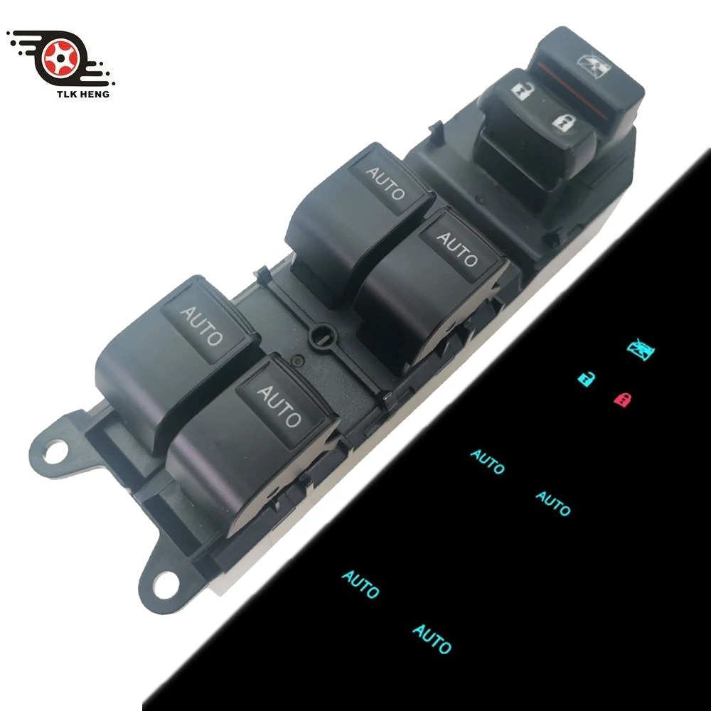 84820-06100,84820-33240 Power Window Switch Window Control Switch LED Blue For Toyota Corolla Camry RAV4 Auris 2001-2013