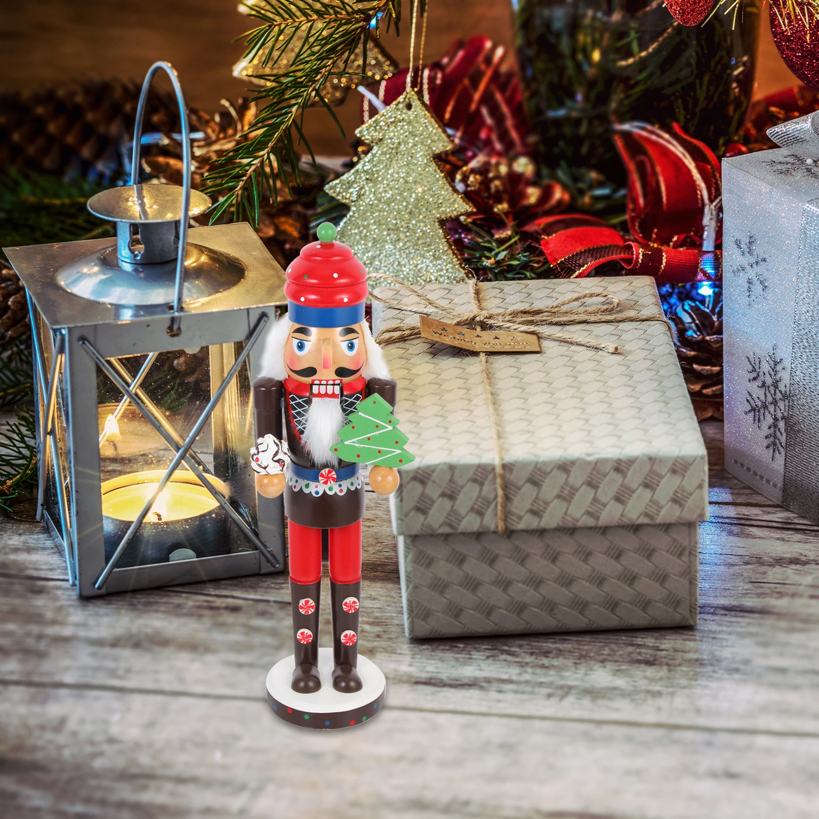 

Nutcracker Ornament Gifts Decorations Figure Nutcrackers Christmas Tree Desktop Craft Ornaments Wood Child
