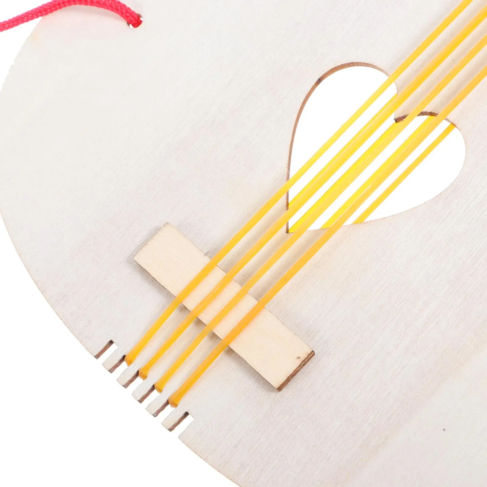 

2 Pcs Wooden Guitar Unfinished Blank Surface for Kids Diy Painting Toy Handmade Craft Instruments Suite Musical Toys