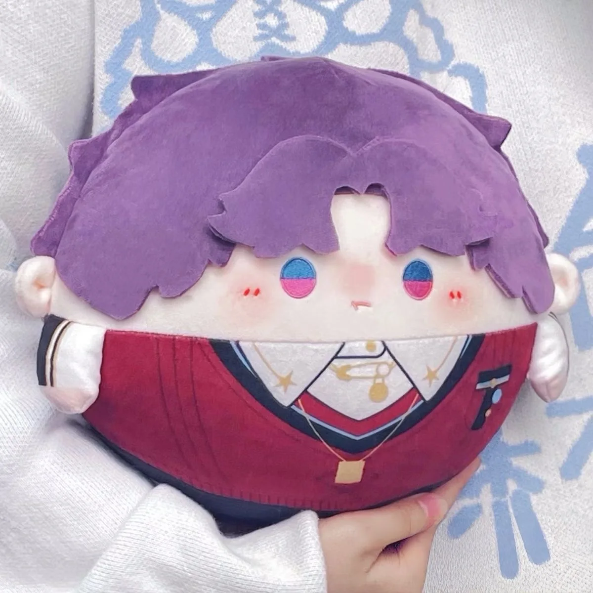 Game Love and Deepspace Rafayel Round Plush Doll 20cm Stuffed Cartoon Doll Anime Qi Yu Plushie Cosplay Prop Fans Collectible Gif