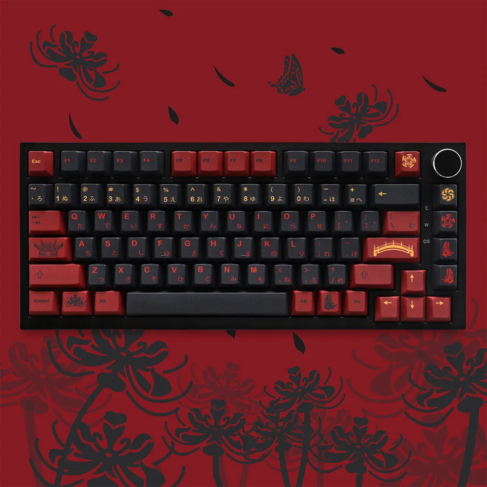 Higan flower keycap Higanbana sublimation PBT original factory height suitable for mechanical keyboard