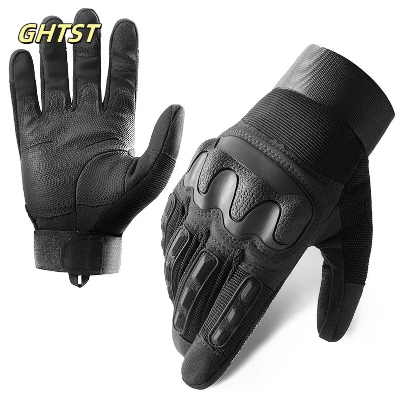 Guantes tácticos de dedo completo pantalla táctil combate tiro caza deporte al aire libre Airsoft Paintabll conducción trabajo mitones hombres mujeres