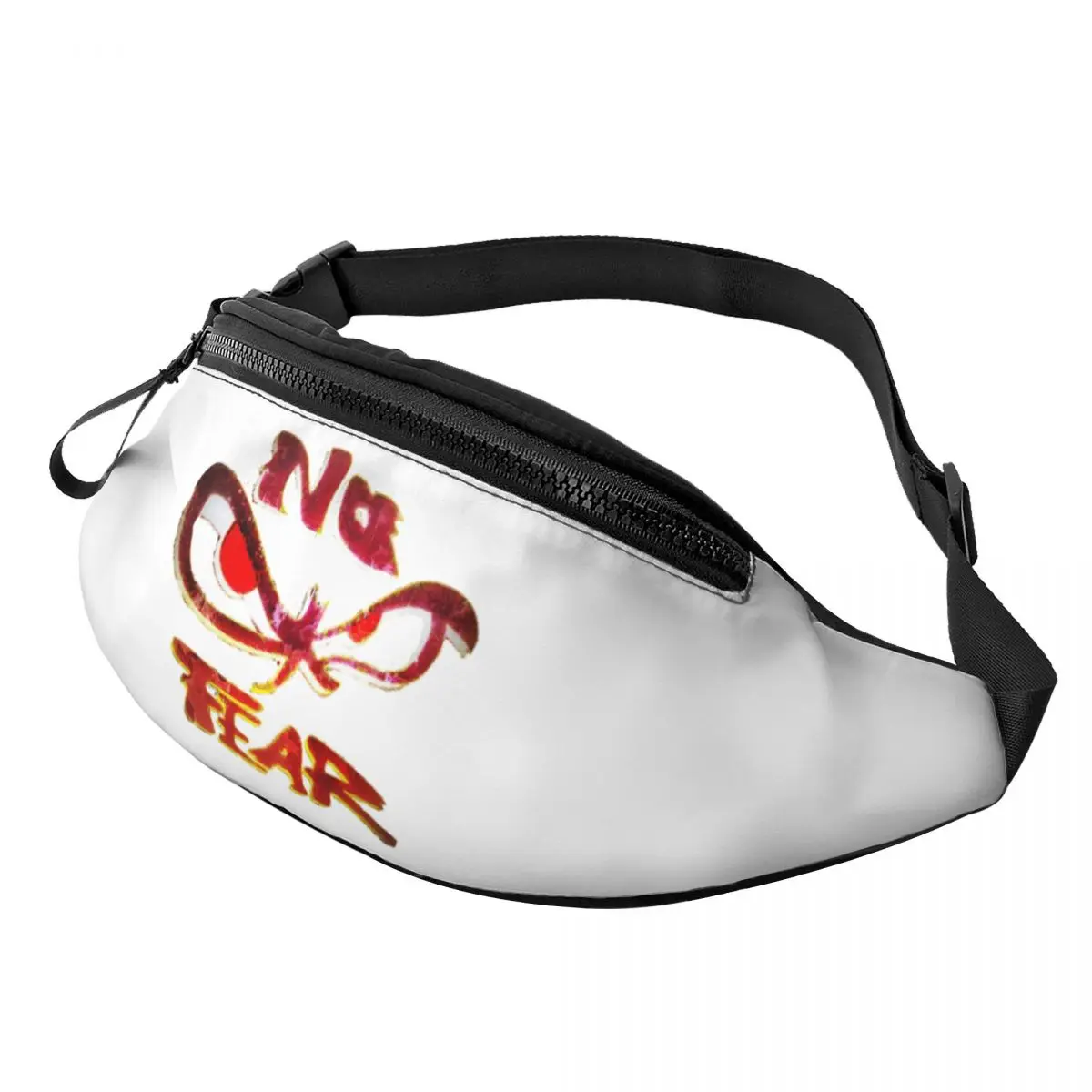No Fear No Fear And Eyes Print Waist Bag for Women Men Crossbody Fanny Pack Running Phone Money Pouch