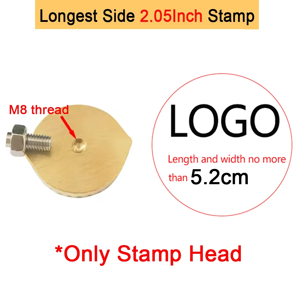 Personalisierter Brandstempel mit LOGO für Holzbearbeitung, Steak, BBQ, Lederhandwerk, Messing-Heizwerkzeug, DIY Steak, Burger, Holz