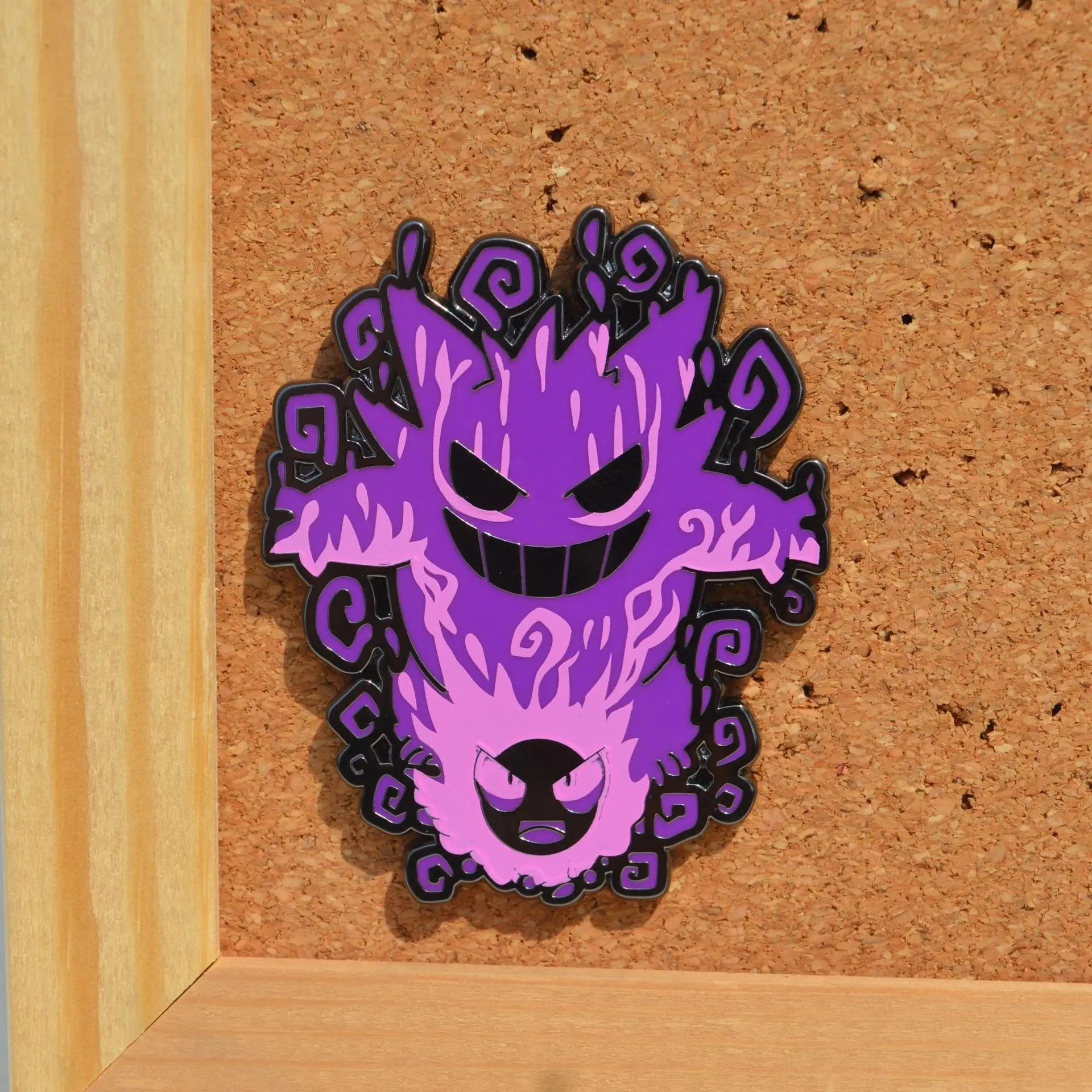  3 قطعة Miniso أنيمي Gengar الوحش دبابيس المينا الكرتون دبابيس دبابيس امرأة الرجال شارات ظهره الملابس تأثيري اكسسوارات هدية #2