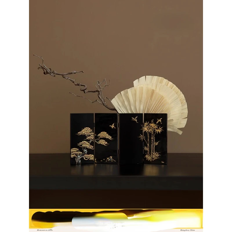 

Suitable for Wenchuang Leisure Forest Hermit Desktop Small Screen Decoration Ancient Style Chinese Style Gifts Housewarming