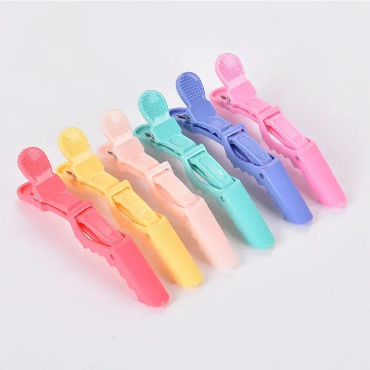 

Candy color hair tool alligator clip, haircut positioning partition plastic hair salons hair clip