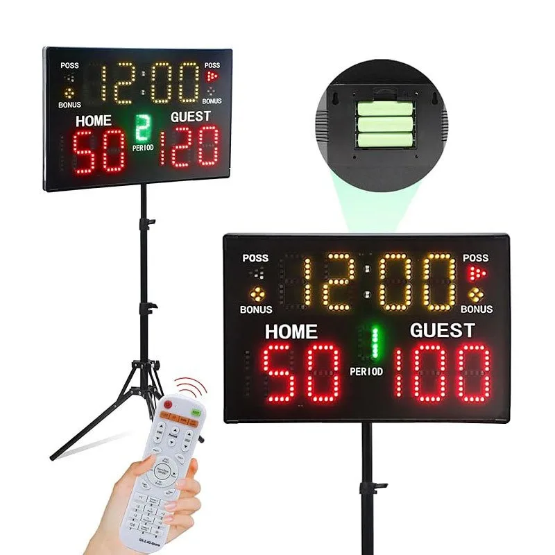 Match score cards, basketball game electronic scorers