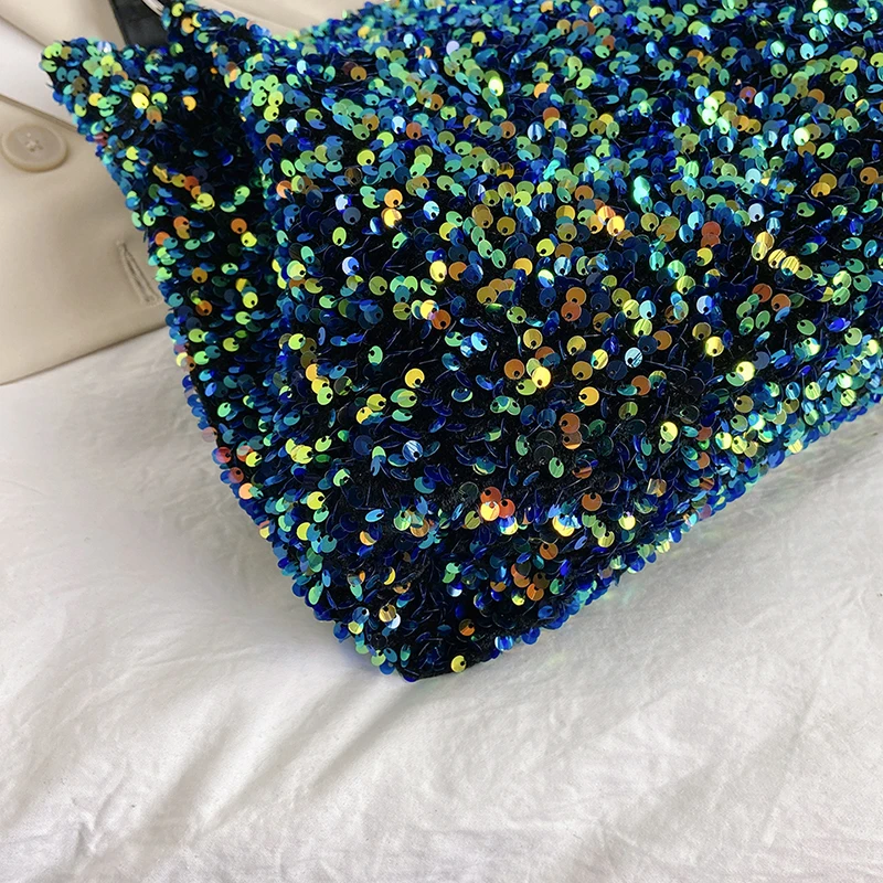 Women Bag Sequin Bag Lady New Fashion Large Capacity Tote Bag Underarm Shoulder Bag Popular Commuter Bag High Quality Handbags