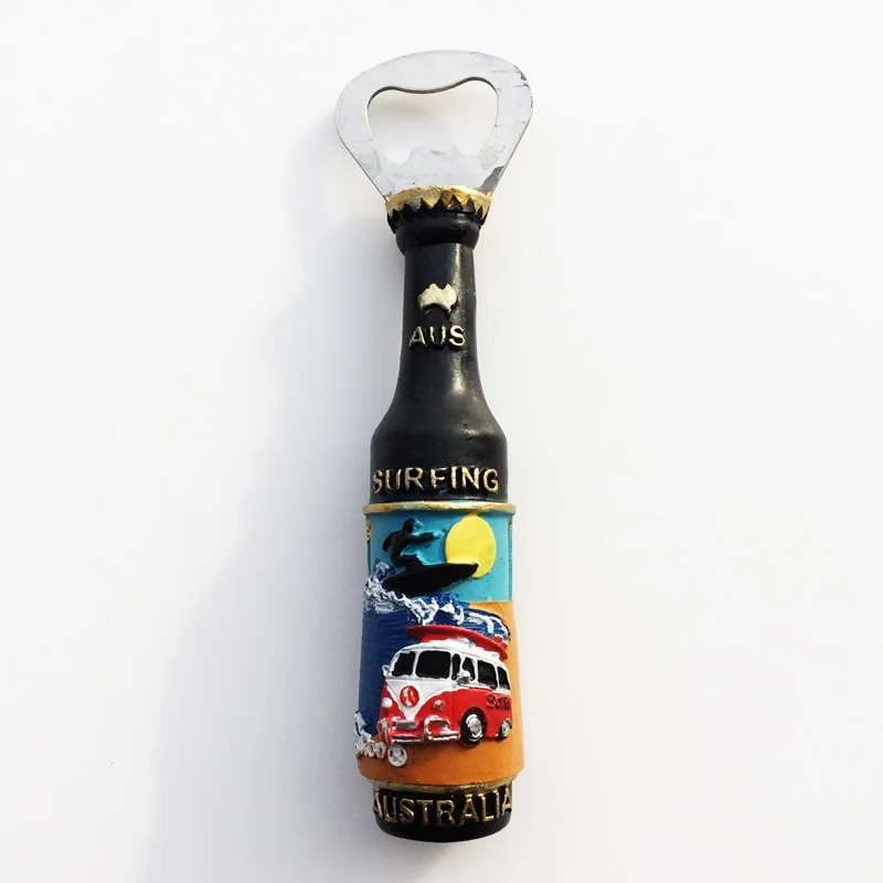 

Fridge Magnet Australia Beer Bottle Opener Creative Decoration Crafts Tourism Souvenir Message Post