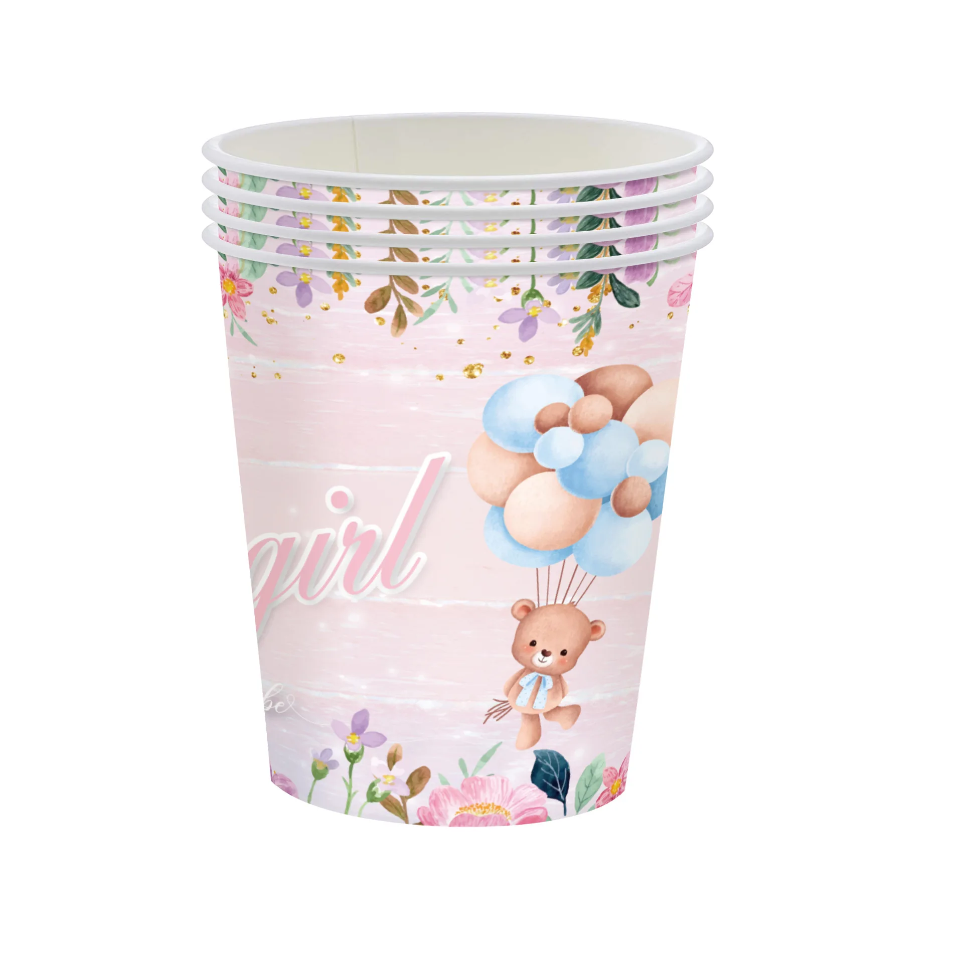 Disney Disposable Tableware Gender Reveals Little Bear Theme Party Set