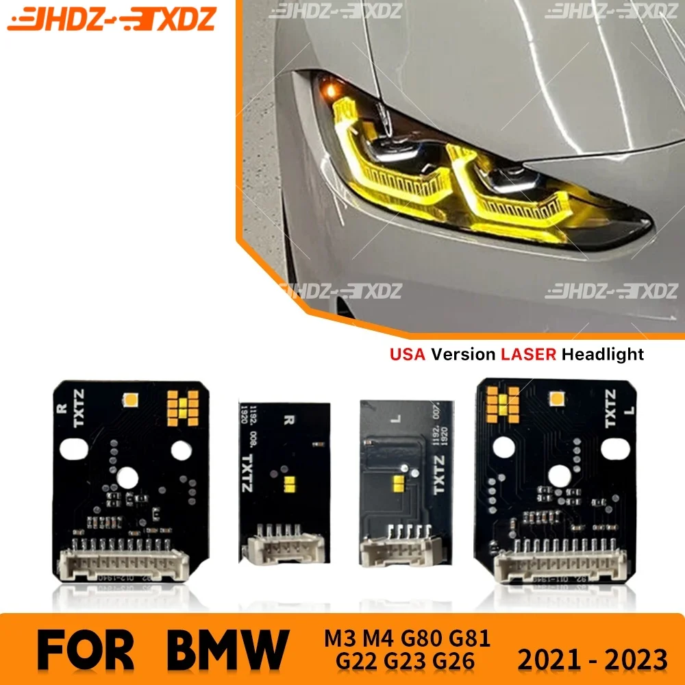 

Angel Eyes DRL LED Board Lightsource For BMW M3 M4 G80 G82 G83 G22 G23 G26 2021-2023 Laser Headlight Daytime Running Light US