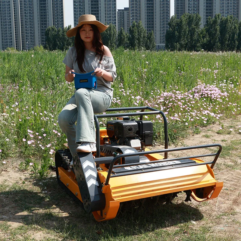 

New Customized Electric Remote Control Grass Cutter Rechargeable RC Lawn Mower Lightweight Outdoor Yard Lawn Trimmer