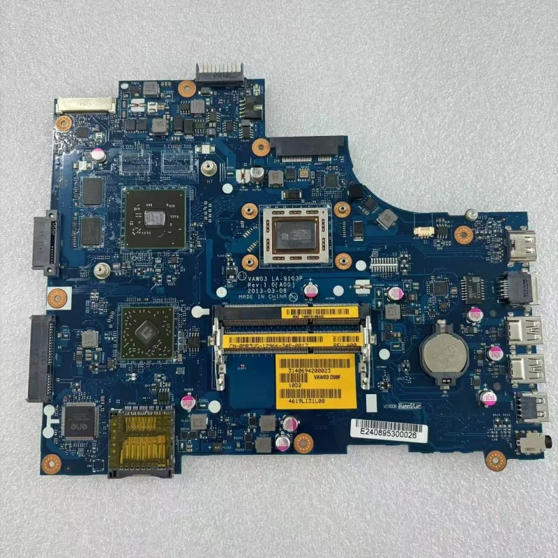 

LA-9103P For DELL Inspiron M531R-5535 Laptop Motherboard 0MR3VG with A6 CPU 100% Tested Fully Work