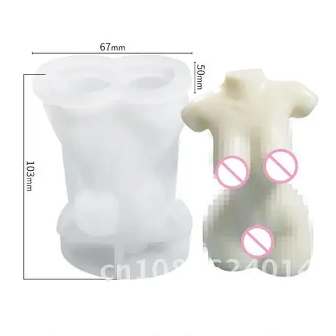 

Silicone Male and Female Design 3D Body Candle Mold Wax Mould Art Fragrance Candle Making Soap Chocolate Cake Decorating