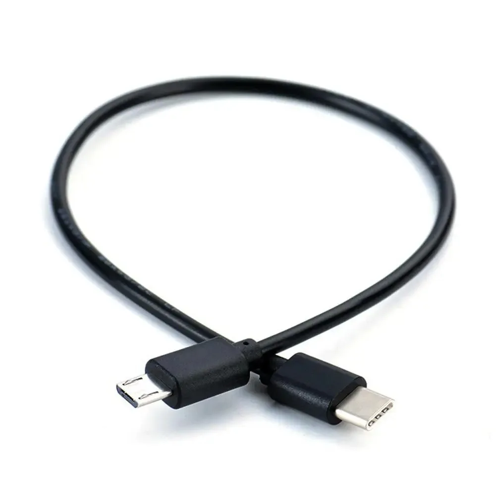 Immagine 7: Cavo da 0,3 m da tipo C a micro USB Cavo da USB 2.0 C a micro-USB OTG per sincronizzazione dati e ricarica per telefono cellulare Samsung Xiaomi Huawei LG