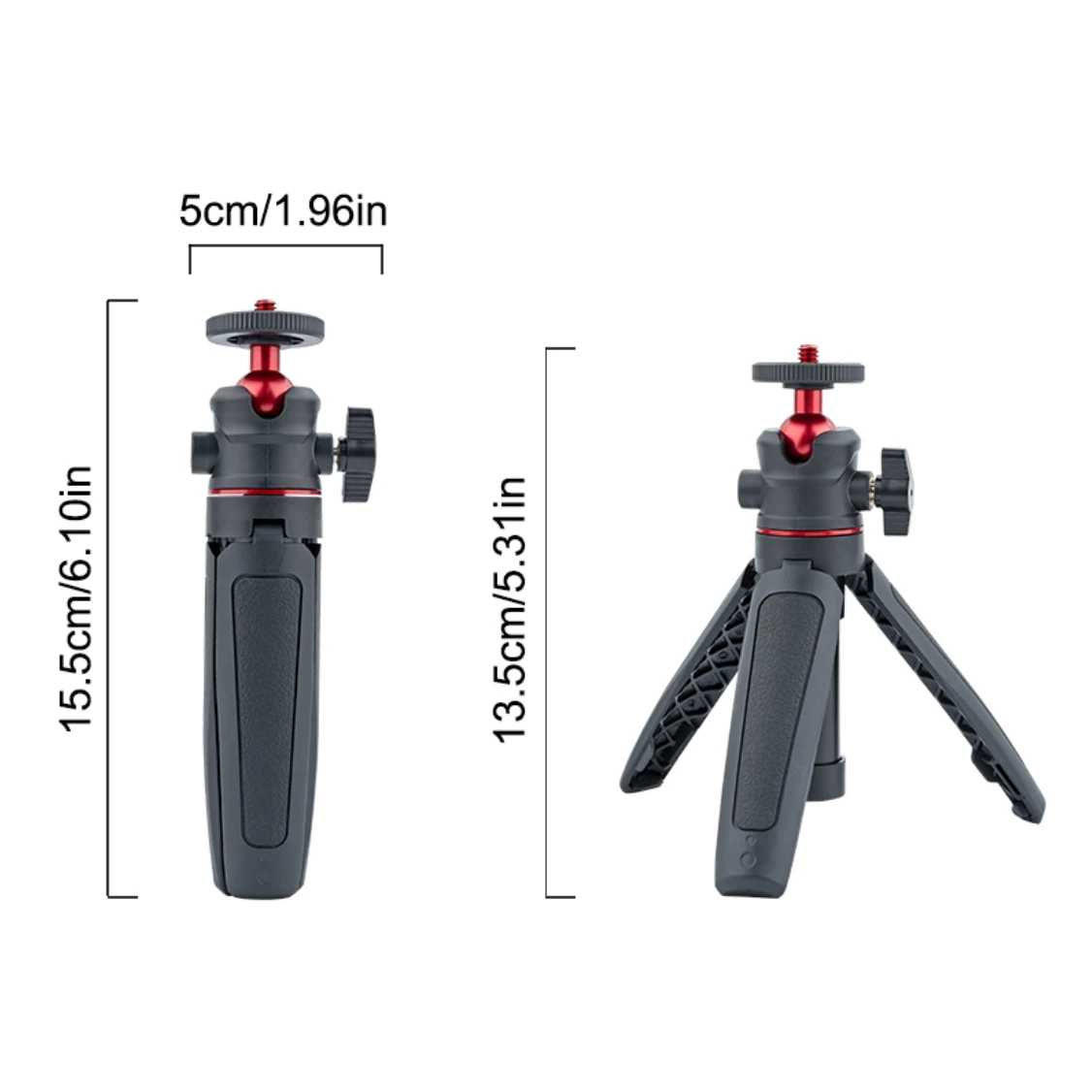 Micro SLR Camera Extend Gopro Vlog Tripod Mini 360 Rotating Portable Tripod for Gopro Hero 12 Mobile phone DJI Action insta360X3