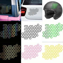 Honeycomb Open Style Car Stickers for Auto Window Body Motorcycle Cool Modified Tail Lights Stickers Racing Helmet Vinyl Decals