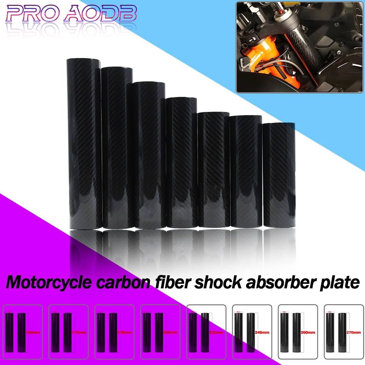 Motocross 160MM-270MM Fork Wraps Protectors in Full Carbon Fiber For KTM EXC XC SX XCF SXF Honda Kawasaki Motorcycle Dirt Bikes
