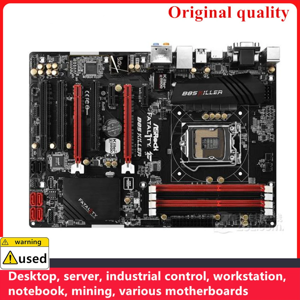 

Used For ASROCK B85 Killer Motherboards LGA 1150 DDR3 32GB ATX For Intel B85 Desktop Mainboard SATA III USB3.0