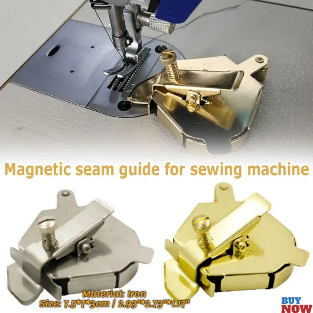 NEW Multifunctional Magnetic Seam Guide Lock Stitch Anti-pressure Line Seam Guide Rule Pull Round Presser Foot Sewing Machine