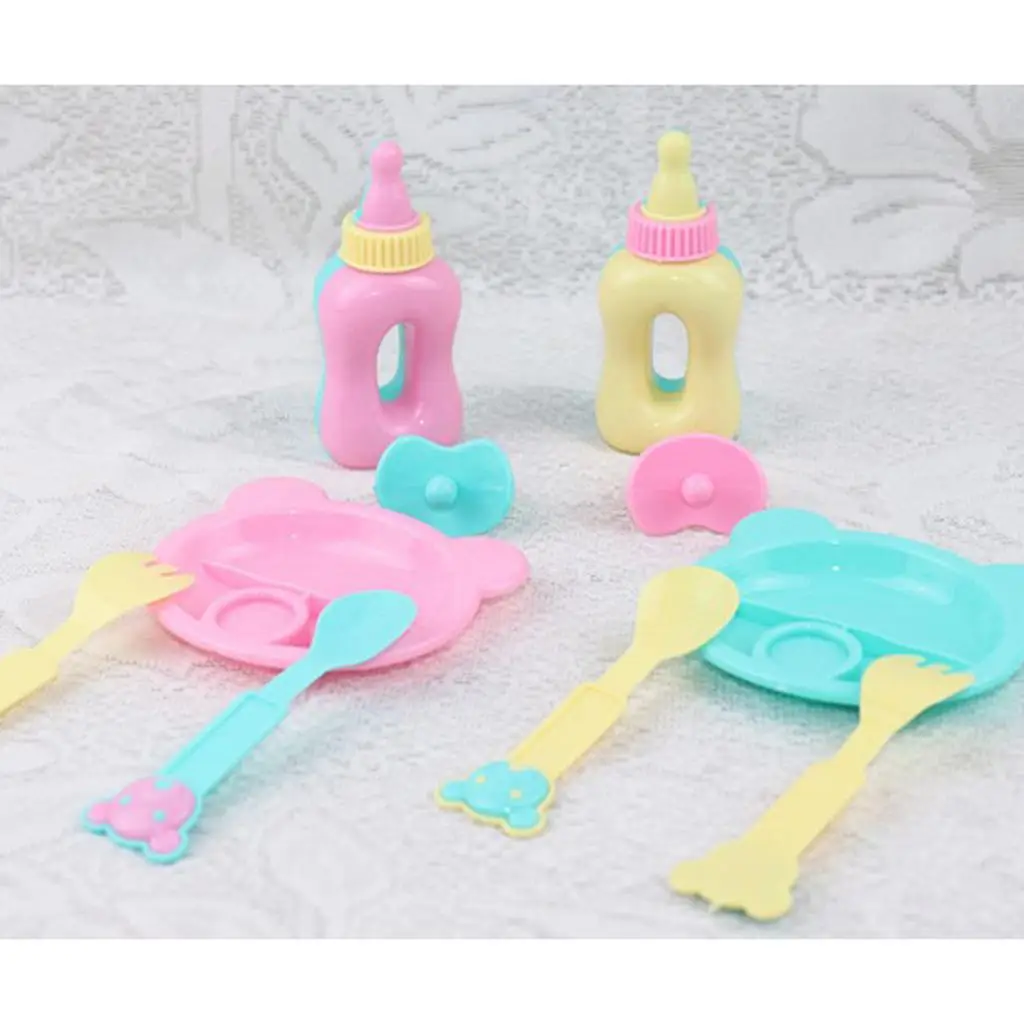 Baby Dolls Eating Supplies Unique Plastic Tableware Set Mini Designer Bowl for Mel Chan Doll Fashion Dolls Accessory