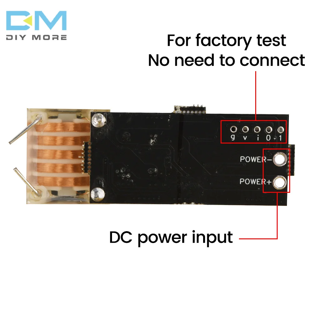 DC7-12V 15KV  High Voltage Module for Lgnitor Low Heat Booster Coil 20KV High Frequency AC H-bridge 4-tube MOS Inverter