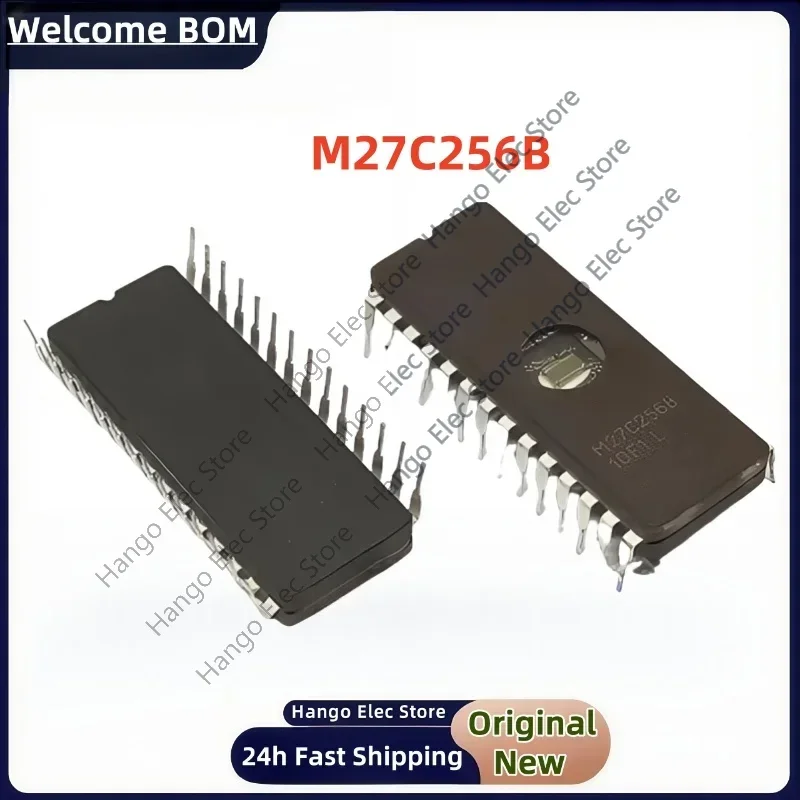 5-10pcs Original M27C256B-10F1  M27C256-10F1  DIP28 IC EPROM UV 256KBIT 100NS Memory Chips beste Qualität