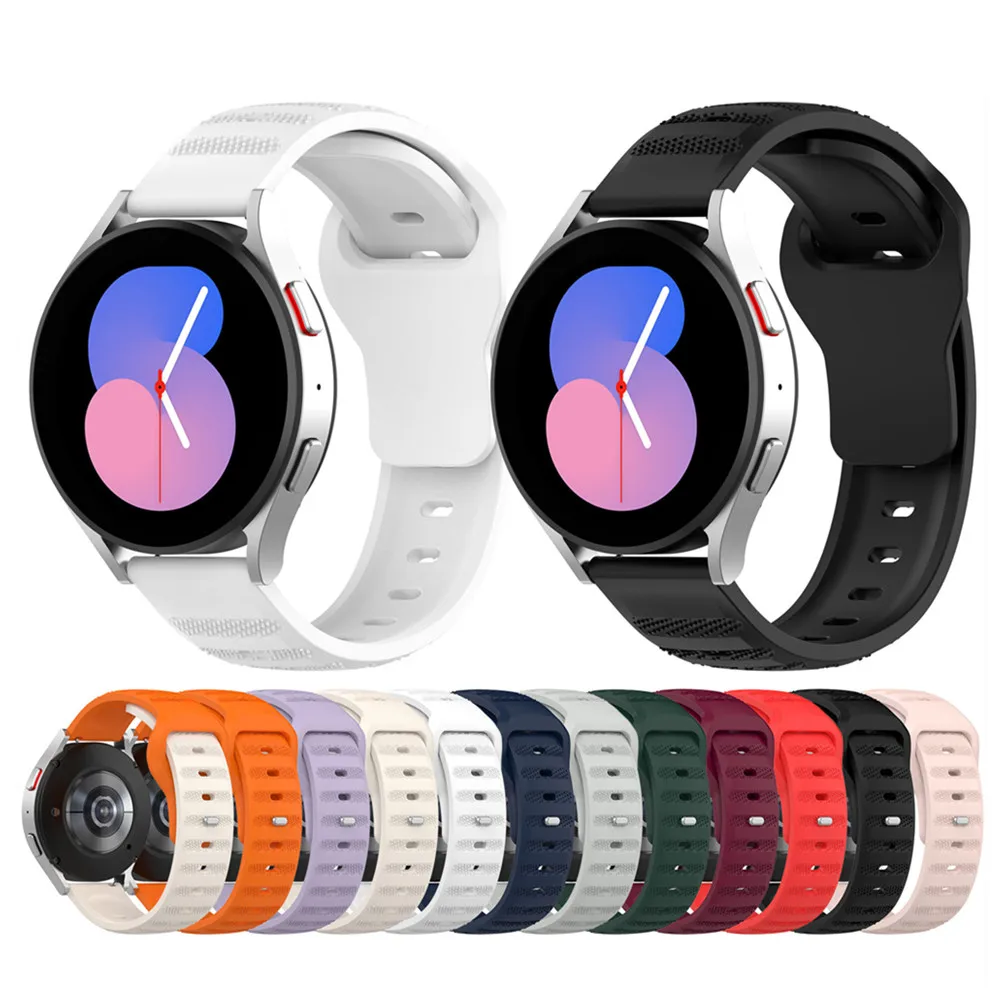 

Ремешок силиконовый для Samsung Galaxy Watch 7 FE, Универсальный складной браслет с магнитной застежкой, 20 мм