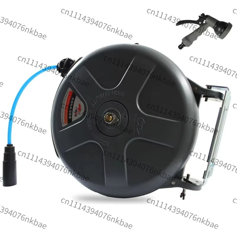 Automatic Retractable Air Drum Hose Reel, PU Hose Auto Rewind Reel, Pneumatic Tool for Car Repair