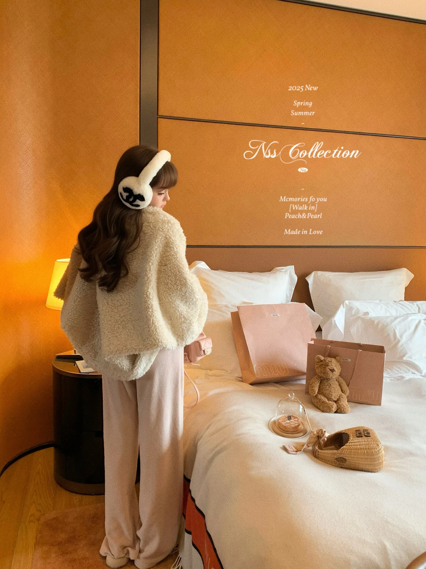 

Коллекция NSS: Женская модная верхняя одежда из меха ягненка Moonlight Maple Le ort, накидка на плечи Gentle Personali, утепленная куртка