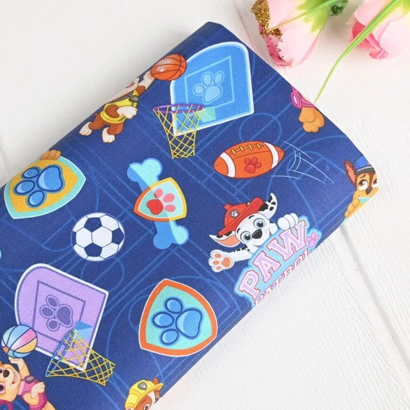 Cartoon Paw Patrol Sports Athlete 100% Cotton Fabric For Sewing Patchwork DIY Quilting Fabrics Sew Children Clothes Material